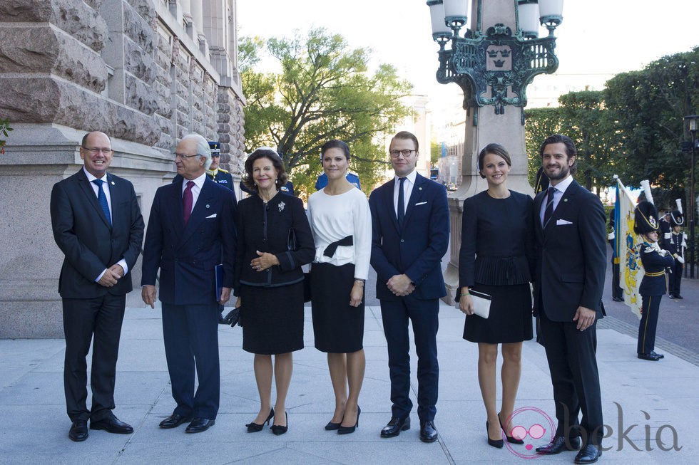 La Familia Real Sueca y Sofia Hellqvist en la apertura del Parlamento 2014