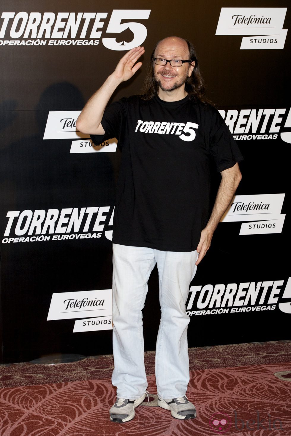 Santiago Segura en el estreno de 'Torrente 5: Operación Eurovegas' en Madrid