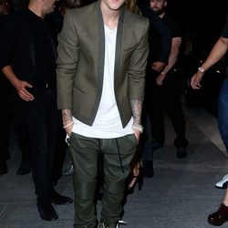 Justin Bieber en una fiesta organizada en el marco de la Paris Fashion Week