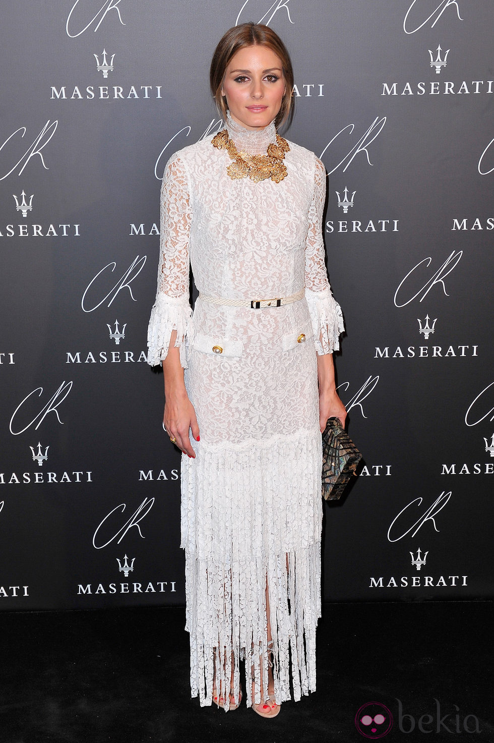 Olivia Palermo en una fiesta organizada en el marco de la Paris Fashion Week