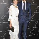 Olivia Palermo y Johannes Huebl en una fiesta organizada en el marco de la Paris Fashion Week