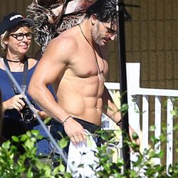 Joe Manganiello en el rodaje de 'Magic Mike XXL'