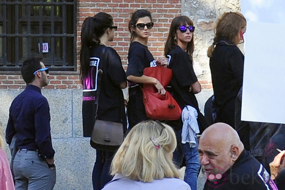 Clara Lago en la manifestación de actores contra la Ley Lasalle