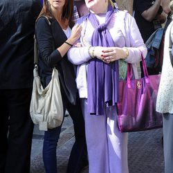 Melani Olivares y Maribel Ayuso en la manifestación contra la Ley Lasalle