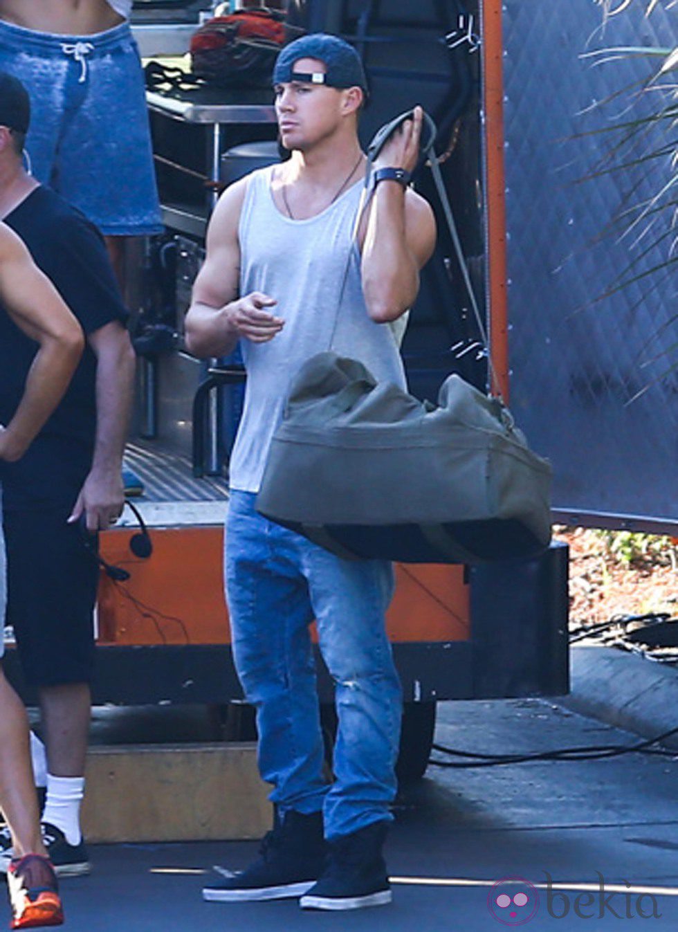 Channing Tatum en el set de 'Magic Mike XXL' en Savannah