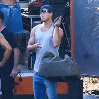 Channing Tatum en el set de 'Magic Mike XXL' en Savannah