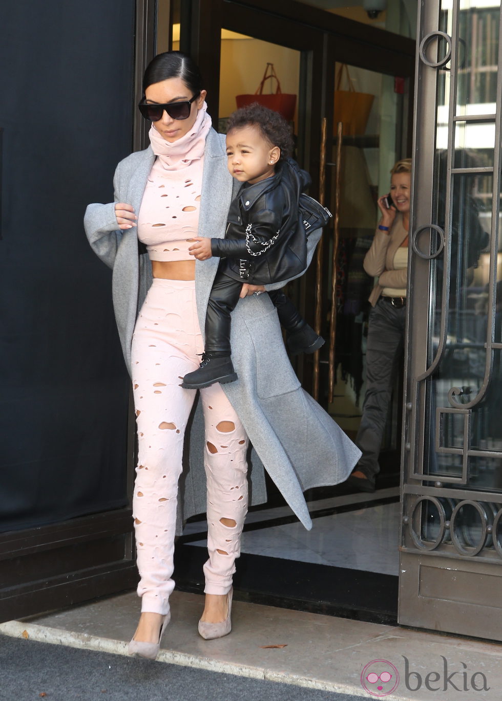 Kim Kardashian y North West dejan París tras la Fashion Week