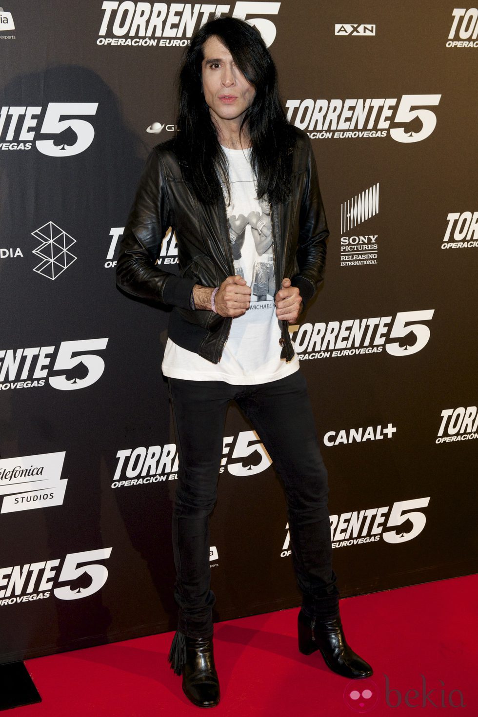 Mario Vaquerizo en el estreno de 'Torrente 5: Operación Eurovegas'