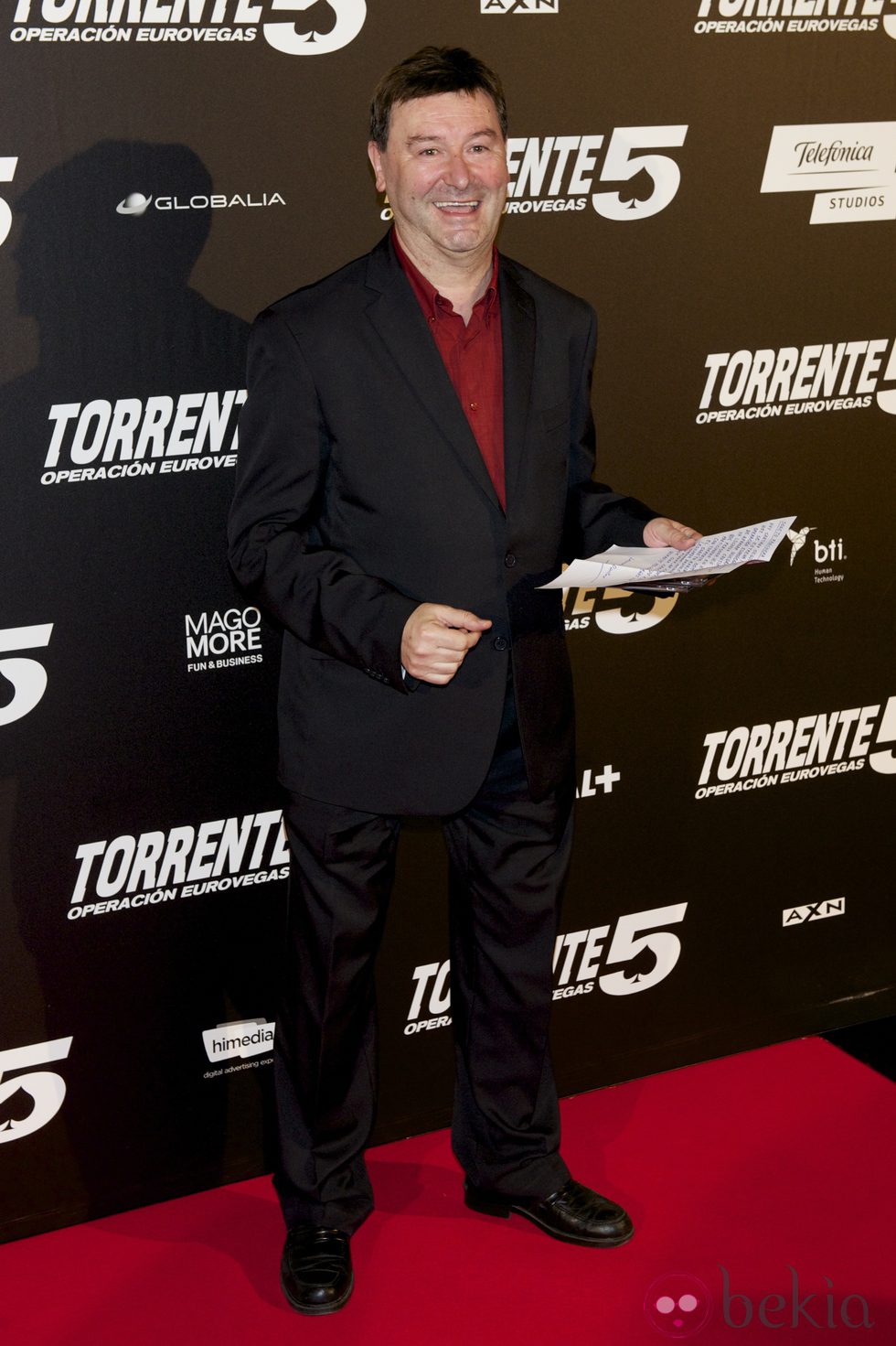 Leonardo Dantés en el estreno de 'Torrente 5: Operación Eurovegas'