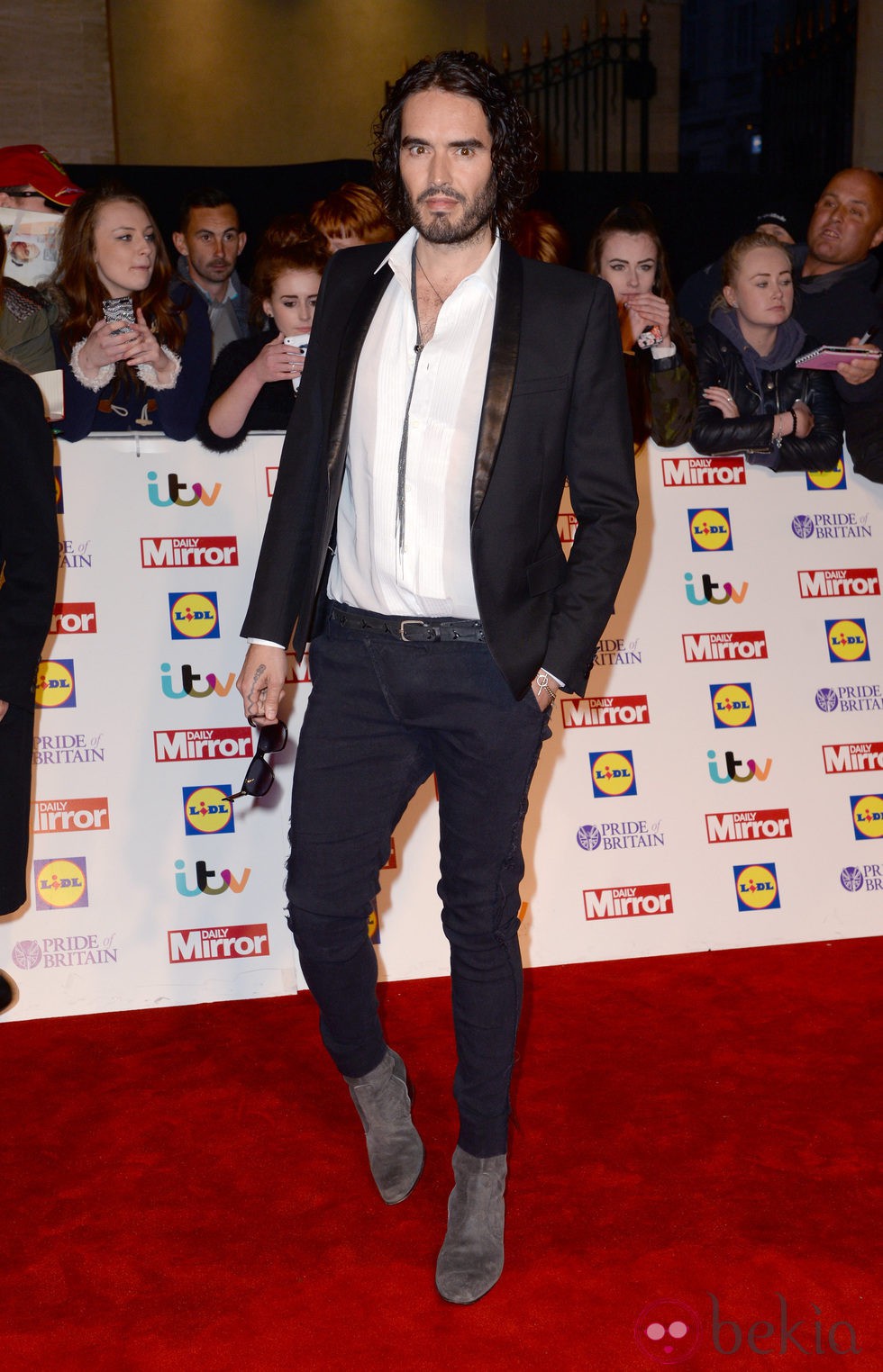 Russell Brand en los Pride of Britain 2014