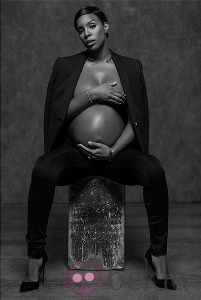 Kelly Rowland luce embarazada de su primer hijo 