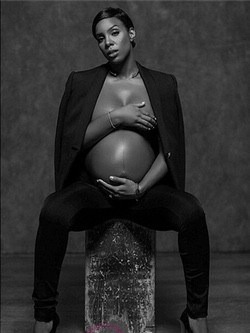 Kelly Rowland luce embarazada de su primer hijo 