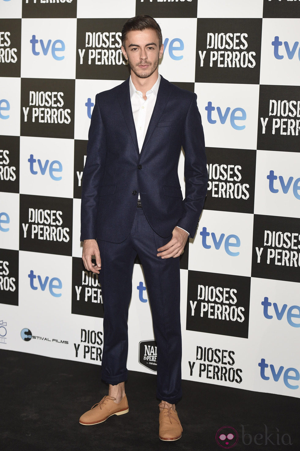 Víctor Palmero en el estreno de 'Dioses y Perros'