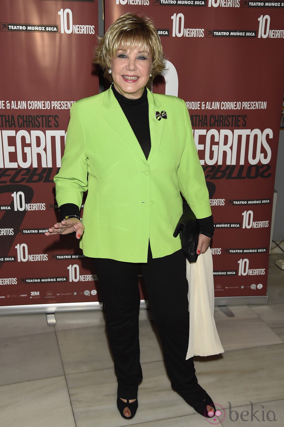 Karina en el estreno de 'Diez Negritos'