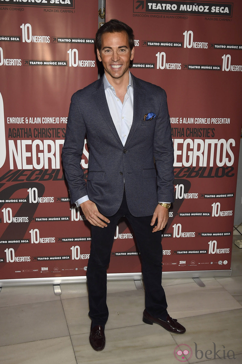 David Meca en el estreno de 'Diez Negritos'