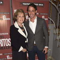 Laura Valenzuela y Álvaro Muñoz Escassi en el estreno de 'Diez Negritos'