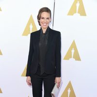 Hilary Swank en una fiesta organizada por la exposición Hollywood Costume