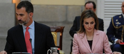 Los Reyes Felipe y Letizia en la reunión anual del Patronato del Instituto Cervantes