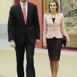 Los Reyes Felipe y Letizia en su primera reunión del Patronato del Instituto Cervantes como Reyes