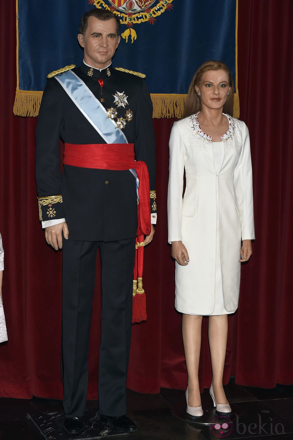 Figura de cera de los Reyes Felipe y Letizia