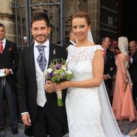 David de María y Lola Escobedo en su boda