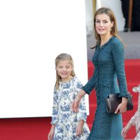 La Reina Letizia y la Infanta Sofía en el Día de la Hispanidad 2014