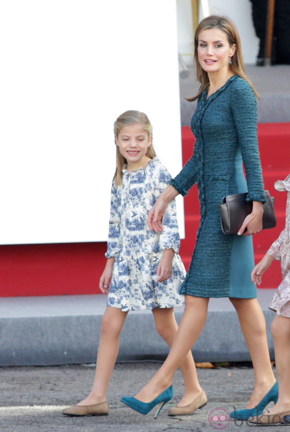 La Reina Letizia y la Infanta Sofía en el Día de la Hispanidad 2014