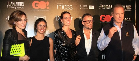 Bertín Osborne junto a sus hijas Eugenia y Alejandra Ortiz en la Pasarela del Sur