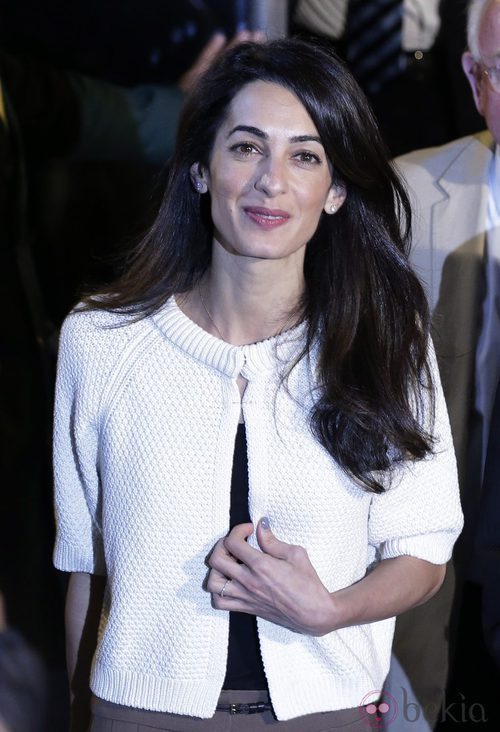 Amal Alamuddin llegada a Atenas en su vuelta al trabajo tras su boda con Clooney