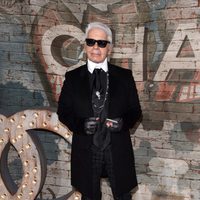 Karl Lagerfeld en la cena de celebración del spot de Chanel nº5