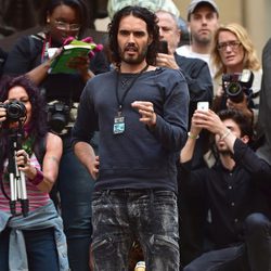 Russell Brand en las protestas de Occupy Wall Street