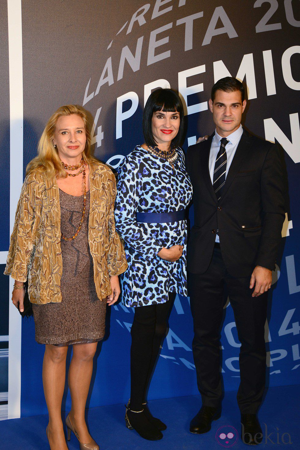 Irene Villa y su marido en la entrega del Premio Planeta 2014