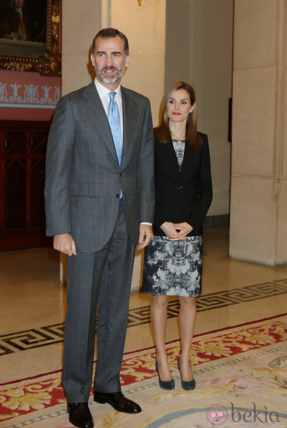 Los Reyes Felipe y Letizia en la presentación del 23 Diccionario de la Lengua Española