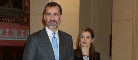 Los Reyes Felipe y Letizia en la presentación del 23 Diccionario de la Lengua Española