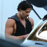 Joe Manganiello en el rodaje de la secuela de 'Magic Mike'