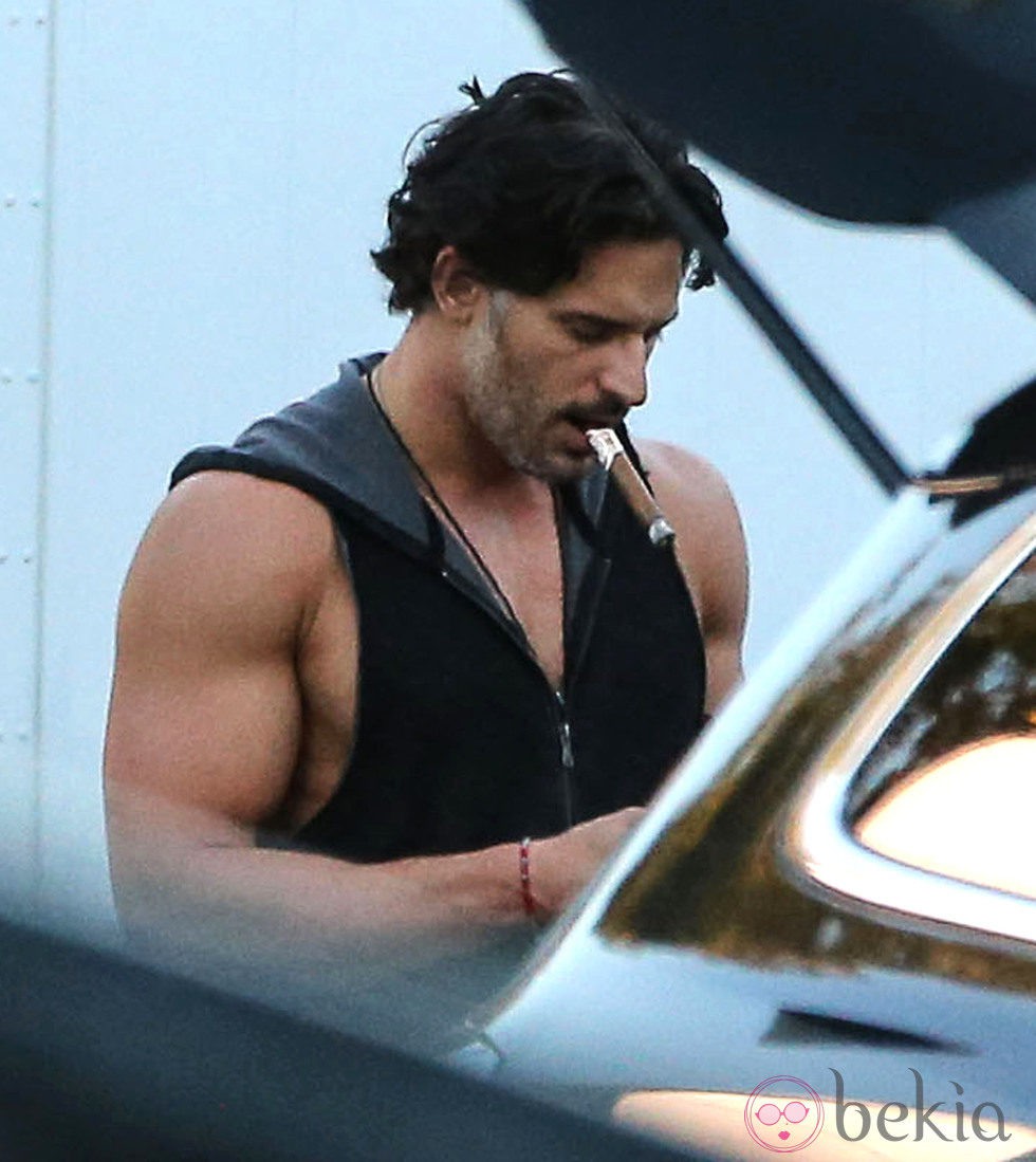 Joe Manganiello en el rodaje de la secuela de 'Magic Mike'