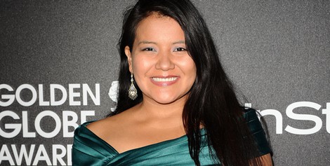 Misty Upham en el anuncio de la Miss Golden Globe