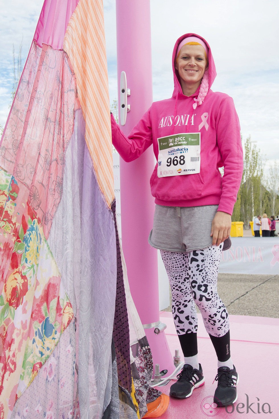 Bimba Bosé en una carrera solidaria contra el cáncer de mama en Madrid