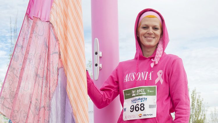 Bimba Bosé en una carrera solidaria contra el cáncer de mama en Madrid