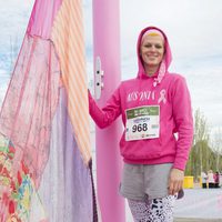 Bimba Bosé en una carrera solidaria contra el cáncer de mama en Madrid