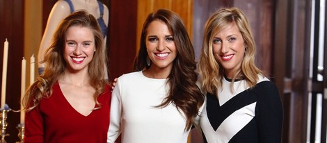 Manuela Vellés, Paula Echevarría y Cecilia Freire en la presentación de la segunda temporada de 'Velvet'