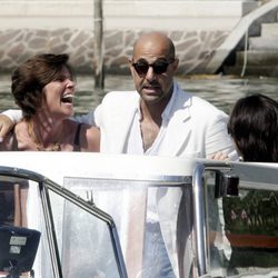 Stanley Tucci y su mujer Kate en el festival de cine de la Mostra de Venecia