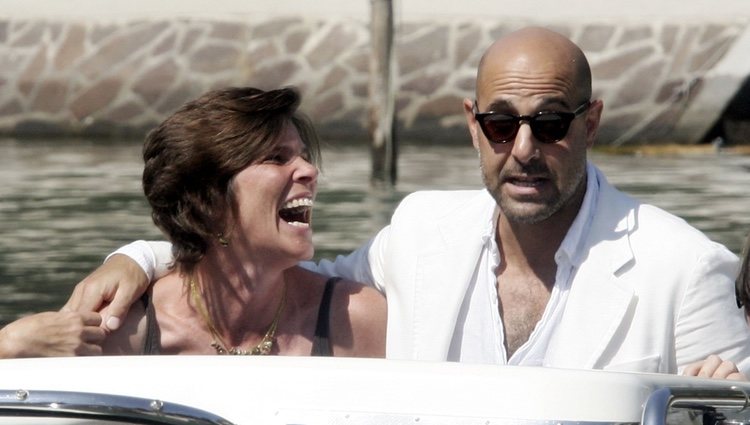 Stanley Tucci y su mujer Kate en el festival de cine de la Mostra de Venecia