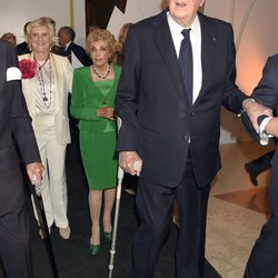 Hubert de Givenchy en la inauguración de su exposición en el Museo Thyssen