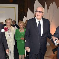 Hubert de Givenchy en la inauguración de su exposición en el Museo Thyssen