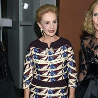 Carolina Herrera en la inauguración de la exposición Hubert de Givenchy en el Museo Thyssen