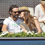 Iván Sánchez y Elia Galera en el Open de Tenis de Madrid 2014