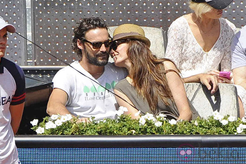 Iván Sánchez y Elia Galera en el Open de Tenis de Madrid 2014