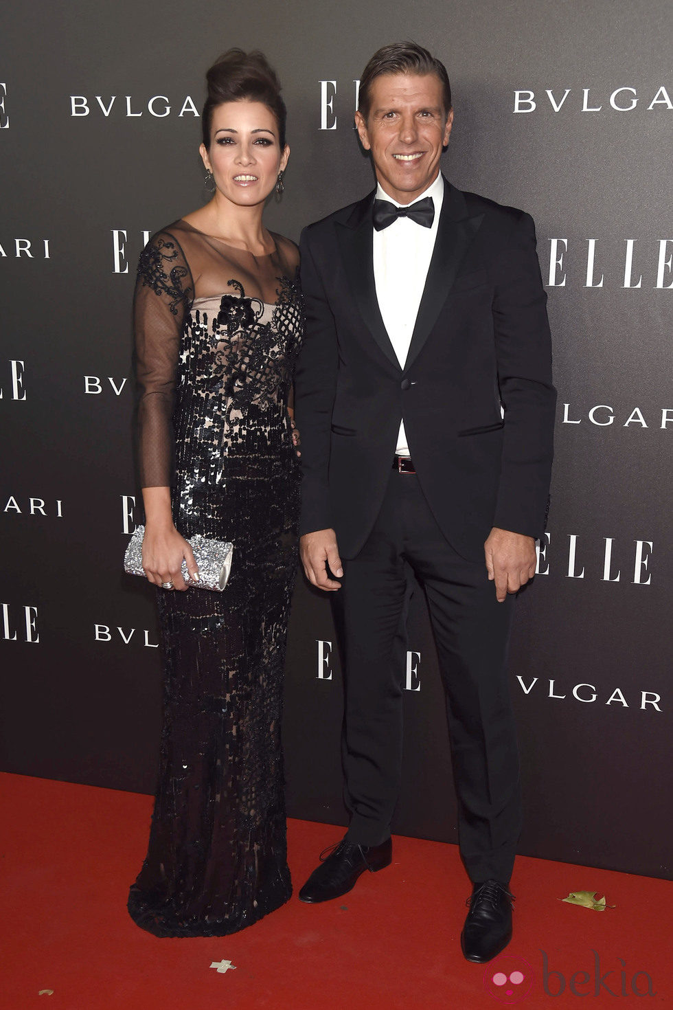 Manuel Díaz 'El Cordobés'  y su mujer Virginia Troconis en los  Elle Style Awards 2014