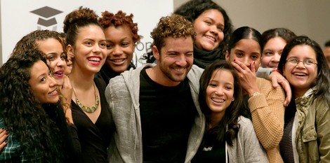 David Bisbal en el Lehman College del Bronx, Nueva York